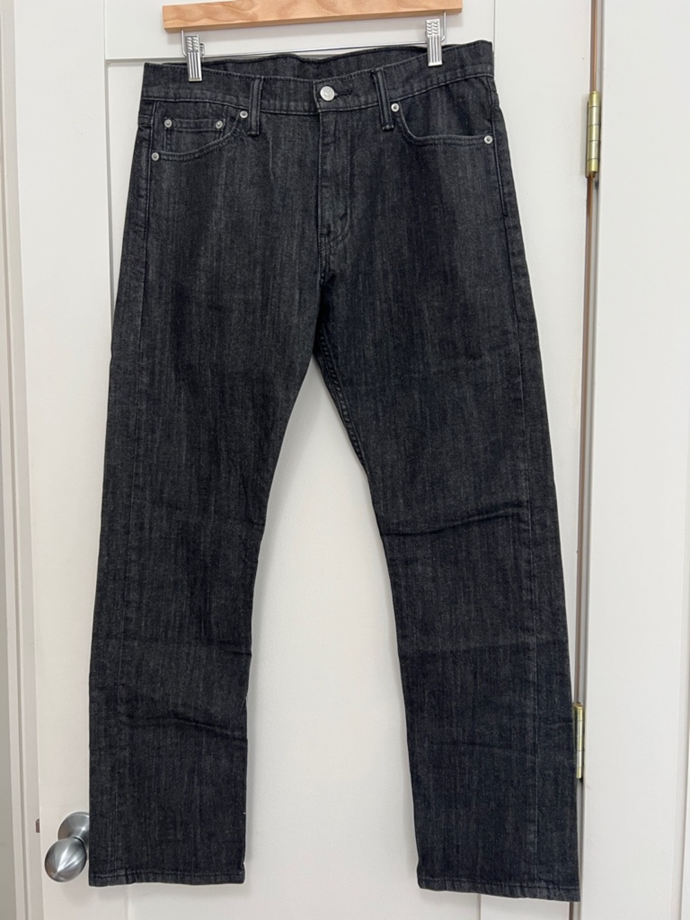 Men's 513 Straight Fit Jeans in Black Denim